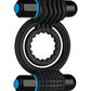OptiMale Vibrating Double C Ring - Black Doc Johnson