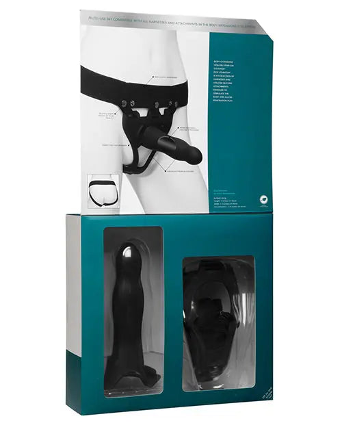 Body Extensions Be Daring 2 Piece Strap On Set - Black Doc Johnson