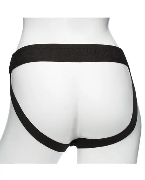 Body Extensions Be Naughty Vibrating 4 Piece Strap On Set - Black Doc Johnson