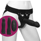 Body Extensions Be Naughty Vibrating 4 Piece Strap On Set - Black Doc Johnson