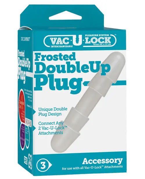 Vac-U-Lock Double Up Plug - White Doc Johnson