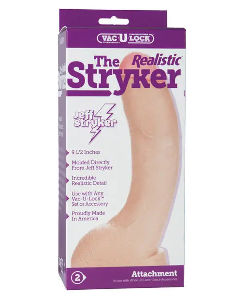 Vac-U-Lock 9" Stryker Realistic - White Doc Johnson