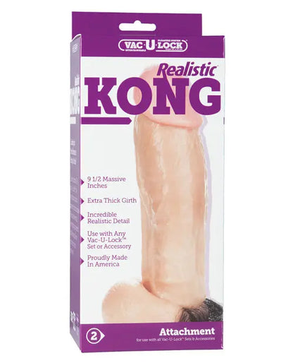 Vac-U-Lock Kong Realistic - White Doc Johnson
