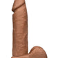 Vac-U-Lock 8" Ultraskyn Cock Attch. - Brown Doc Johnson
