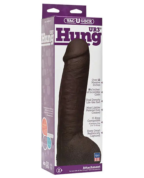 Vac-U-Lock Ultraskyn 12" Hung - Chocolate Doc Johnson