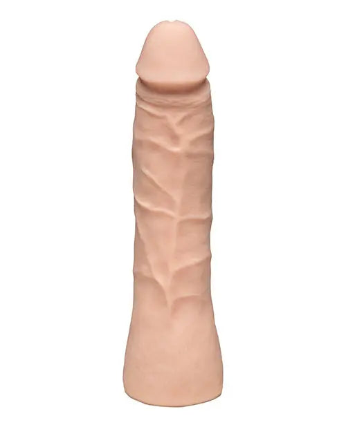 Vac-U-Lock Realistic Dildo | Textured 7" Big Dildo | Ultraskyn Large Dildo | White Basic Dildo Doc Johnson