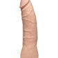 Vac-U-Lock Realistic Dildo | Textured 7" Big Dildo | Ultraskyn Large Dildo | White Basic Dildo Doc Johnson