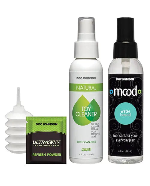 Vac-U-Lock Realistic Dildo | Dual Density Strap On Dildo Starter Set | Caramel Big Dildos Doc Johnson