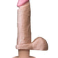 Removable Vibrating Dildo | 6" Big Dildo | Realistic Dildo | Flesh Suction Cup Dildo Doc Johnson