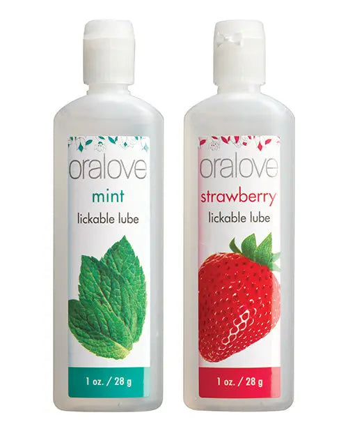 Oralove Delicious Duo Flavored Lube - Strawberry & Mint Doc Johnson