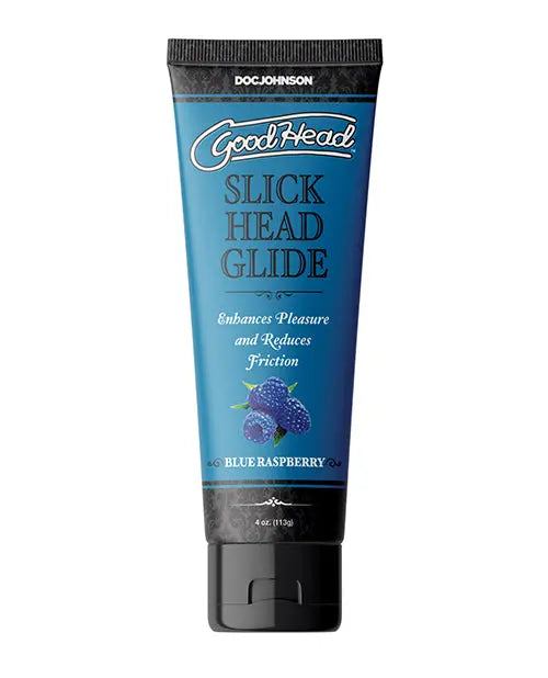 GoodHead Slick Head Glide Boxed - 4 oz Blue Raspberry Doc Johnson