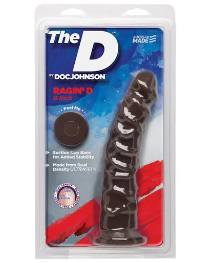 Doc Johnson 8" Big Dildo | Ragin D Realistic Dildo | Chocolate Suction Cup Dildo Doc Johnson