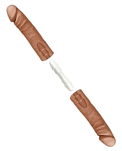 Doc Johnson Realistic Dildo | 16" Big Dildo | Double Dildo | Large Dildo | Caramel Giant Dildo Doc Johnson