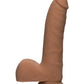 Doc Johnson Realistic Dildo | 7" Big Dildo | Slim Large Dildo with Balls | Caramel Basic Dildo Doc Johnson
