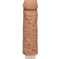 Doc Johnson Realistic Dildo | 7" Big Dildo | Shakin Vibrating Dildo | Caramel Large Dildo Doc Johnson