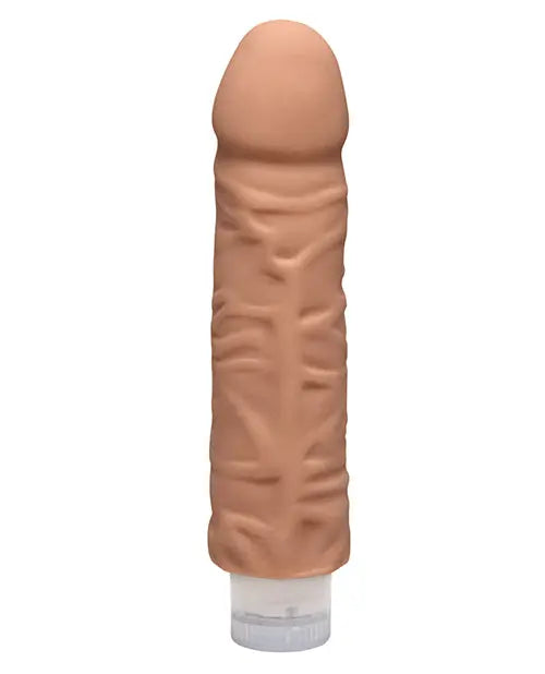 Doc Johnson Realistic Dildo | 7" Big Dildo | Shakin Vibrating Dildo | Caramel Large Dildo Doc Johnson