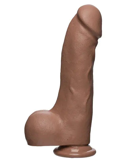 Doc Johnson Realistic Dildo | Caramel 10.5" Big Dildo | Master D Large Dildo with Balls Doc Johnson