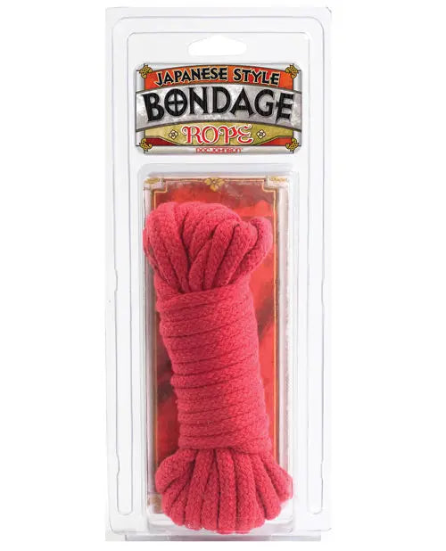 Japanese Style Bondage Cotton Rope - Red Doc Johnson