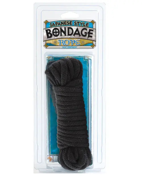Japanese Style Bondage Cotton Rope - Black Doc Johnson