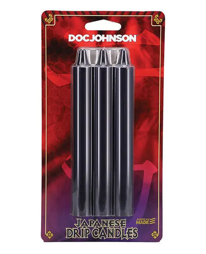 Japanese Drip Candles - Pack of 3 Black Doc Johnson