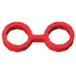 Japanese Bondage Silicone Cuffs Small - Red Doc Johnson