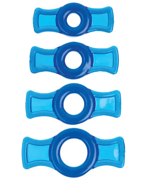 Titanmen Tools Cock Ring Set - Blue Doc Johnson