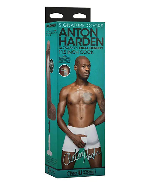 Signature Realistic Dildo | Anton Harden 11" Big Dildo | Vac-U-Lock Suction Cup Dildo Doc Johnson