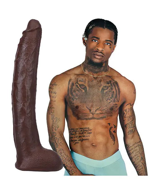Signature 12" Big Black Dildo | Vac-U-Lock Suction Cup Dildo | Damion Dayski Giant Dildo Doc Johnson