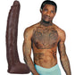 Signature 12" Big Black Dildo | Vac-U-Lock Suction Cup Dildo | Damion Dayski Giant Dildo Doc Johnson