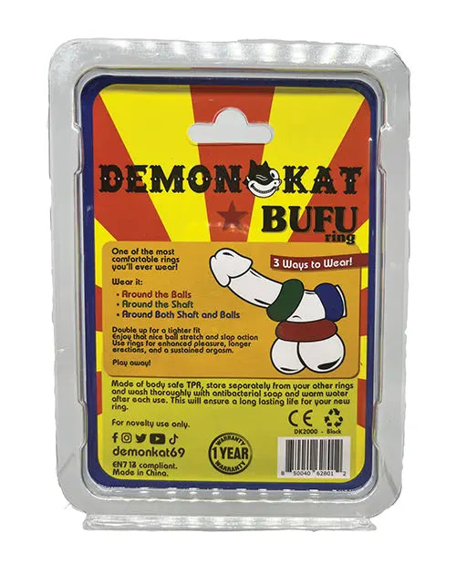 Demon Kat BuFu Ring - Black Daily Karma INC (demon Kat)