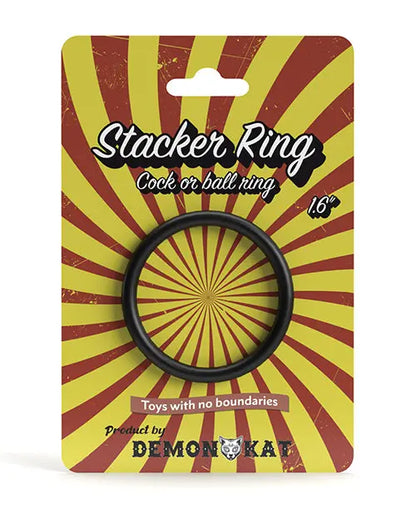 Demon Kat 1.6' Stacker Ring - Black Daily Karma INC (demon Kat)
