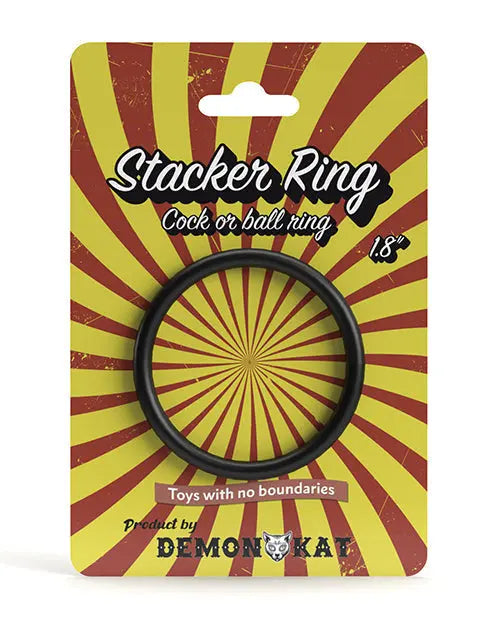 Demon Kat 1.8' Stacker Ring - Black Daily Karma INC (demon Kat)