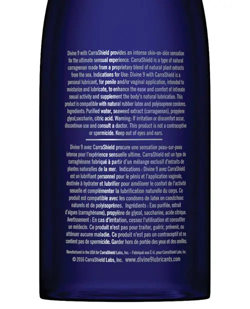 Divine 9 Lubricant - 4 oz Bottle Carrashield Labs INC