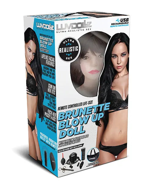 Luvdollz Remote Controlled Life Size Blow Up Doll - Brunette Electric Eel INC