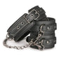 Easy Toys Faux Leather Collar w/Handcuffs - Black One-dc