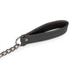 Easy Toys Faux Leather Collar w/Nipple Chains - Black One-dc