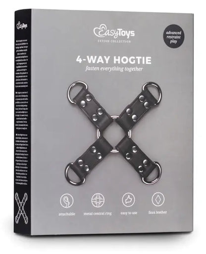 Easy Toys Faux Leather Hogtie - Black One-dc