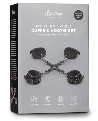 Easy Toys Hogtie w/Hand & Anklecuffs - Black One-dc