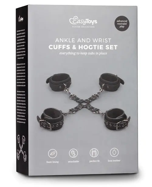 Easy Toys Hogtie w/Hand & Anklecuffs - Black One-dc