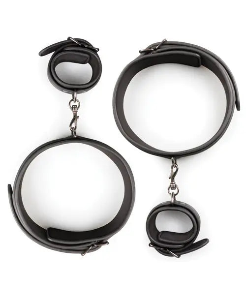 Easy Toys Thigh & Wrist Cuff Set - Black One-dc
