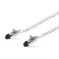 Easy Toys Big Nipple Clamps w/Chain - Silver One-dc