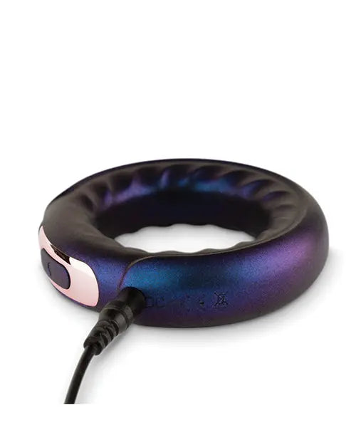 Hueman Saturn Vibrating Cock/Ball Ring - Purple One-dc