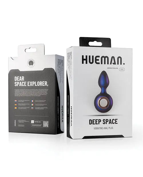 Hueman Deep Space Vibrating Anal Plug - Purple One-dc