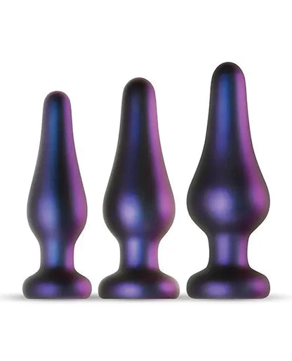 Hueman Comets Butt Plug Set of 3 - Purple One-dc