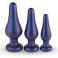 Hueman Comets Butt Plug Set of 3 - Purple One-dc