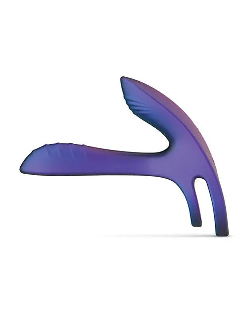Hueman Infinity Ignite Vibrating Cock Ring - Purple One-dc