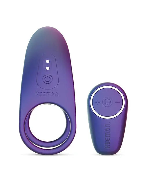 Hueman Infinity Ignite Vibrating Cock Ring - Purple One-dc