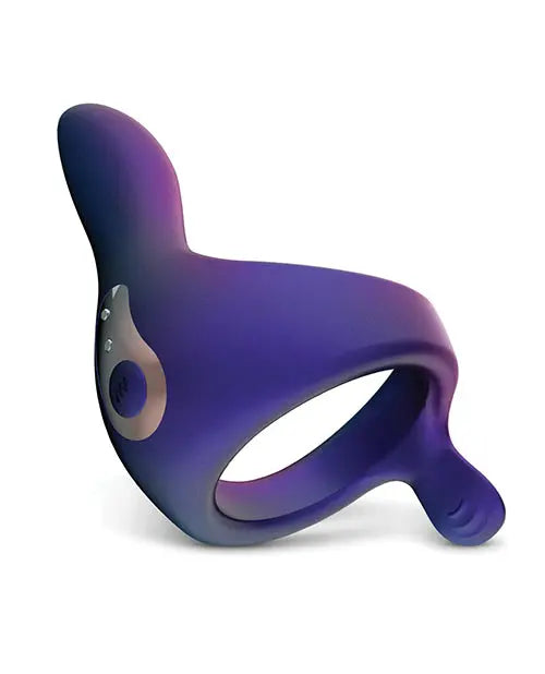 Hueman Solar Cock Ring w/Vibrating Perineum - Purple One-dc