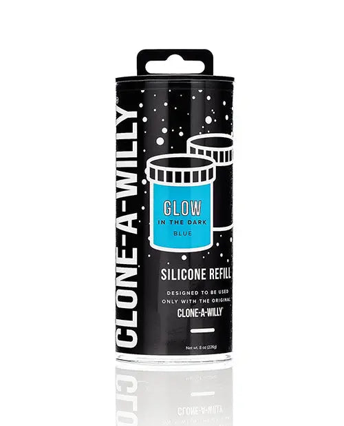 Clone-A-Willy Silicone Glow In The Dark Refill - Blue Empire Labs