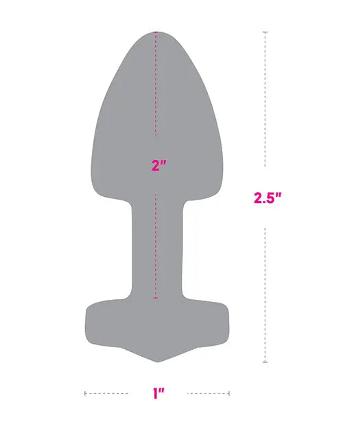 Gemsations 2" Beginners Bling Bling Metal Butt Plug - Gold Electric Eel INC